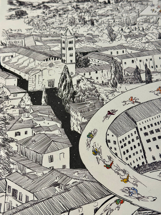 Daniele Marotta – “Carriera Fantastica 16 Agosto 2025 Contrada del Valdimontone” – offset numerata a 48 – 2025