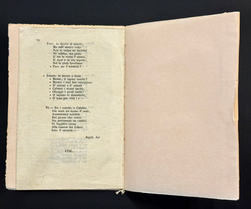 "Parole dette in Siena Ufficiali Guardia Civica" libretto Tipografia Mucci Siena 1847