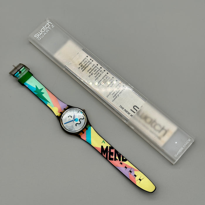 Swatch "Cosmesis" GM103 Alessandro Mendini orologio quarzo 33 mm Swiss 1989