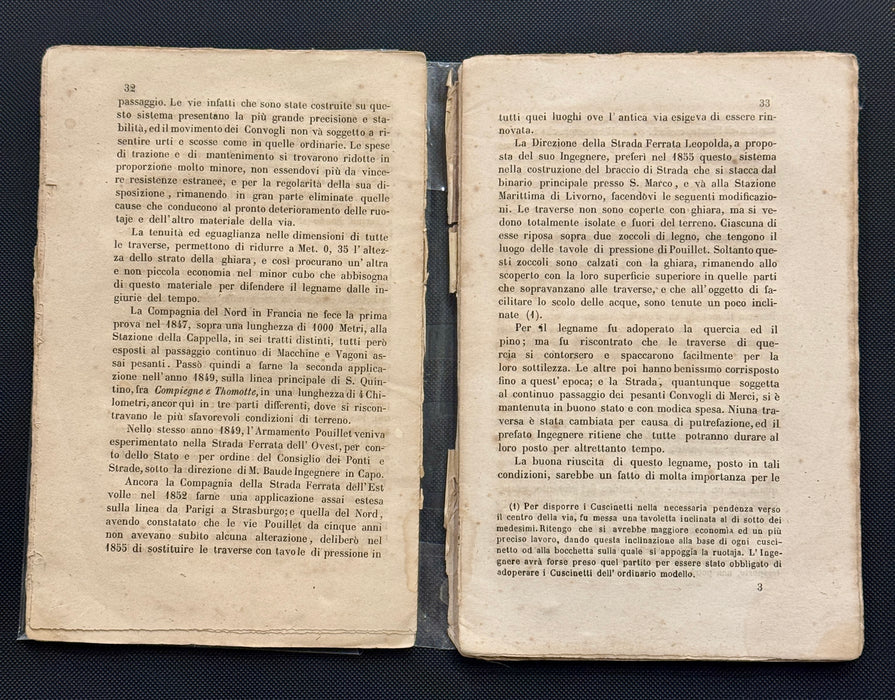 "Guida del viaggiatore Strada Ferrata Siena Sinalunga Giovacchino Losi" libro Tipografia Sordo Muti con carta topografica Siena 1860