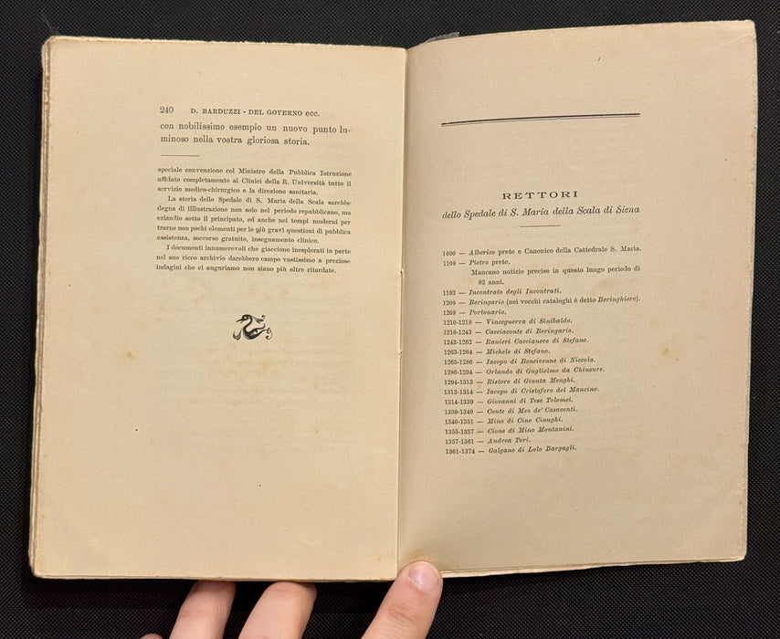 "Conferenze Accademia dei Rozzi Origine di Siena" libro Tipografia Sordo Muti Siena 1895