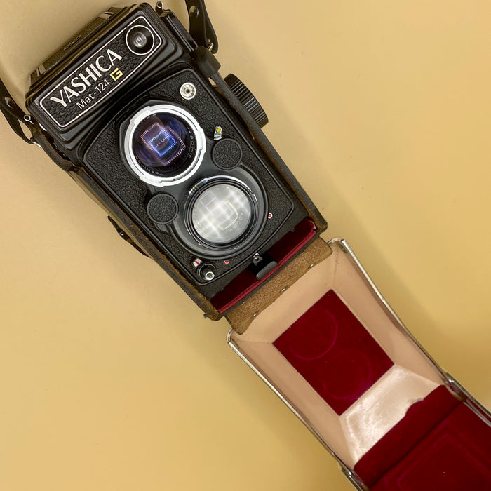 Yashica Mat-124 G macchina fotografica analogica con custodia funzionante 1980 ca