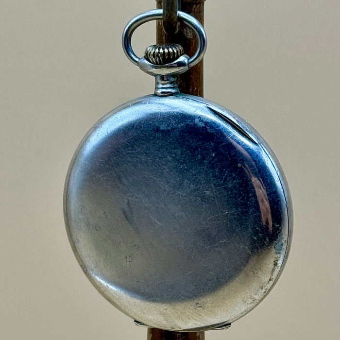 Eberhard & Co. Chronomètre orologio da tasca meccanico 50 mm acciaio Swiss 1930 ca