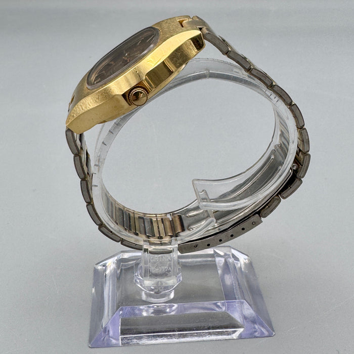Seiko 5 ref. 6319-5010 orologio automatico acciaio dorato 38 mm Japan 1970 ca