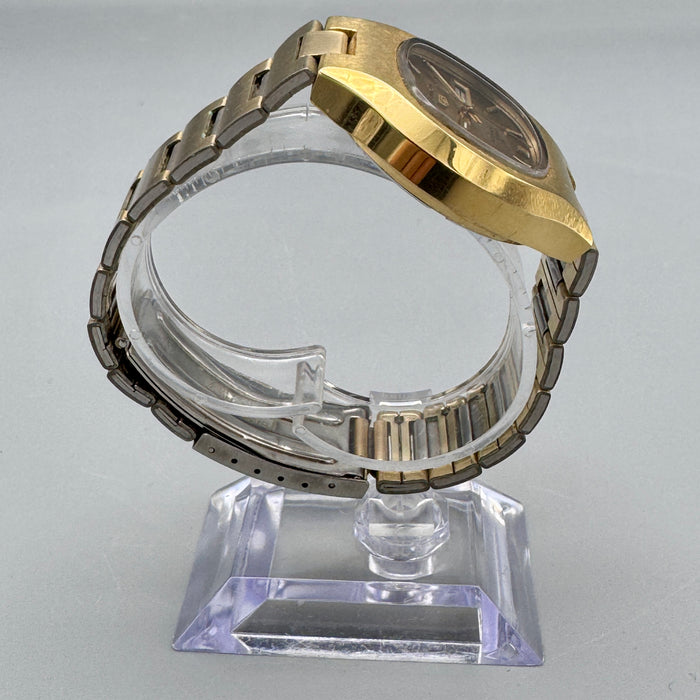 Seiko 5 ref. 6319-5010 orologio automatico acciaio dorato 38 mm Japan 1970 ca