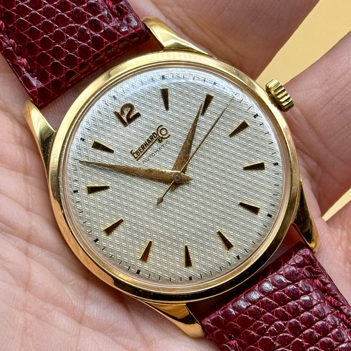 Eberhard & Co. orologio polso automatico 11500 38 mm oro 18kt Swiss 1960 ca