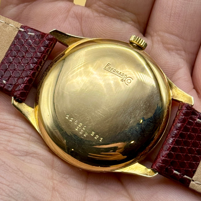 Eberhard & Co. orologio polso automatico 11500 38 mm oro 18kt Swiss 1960 ca