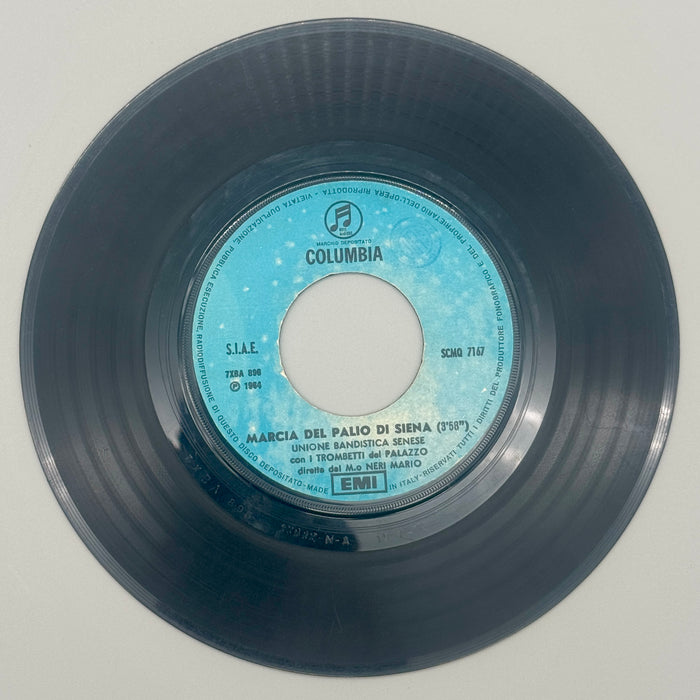Marcia del Palio di Siena vinile 45 giri con copertina EMI Columbia 1970 ca
