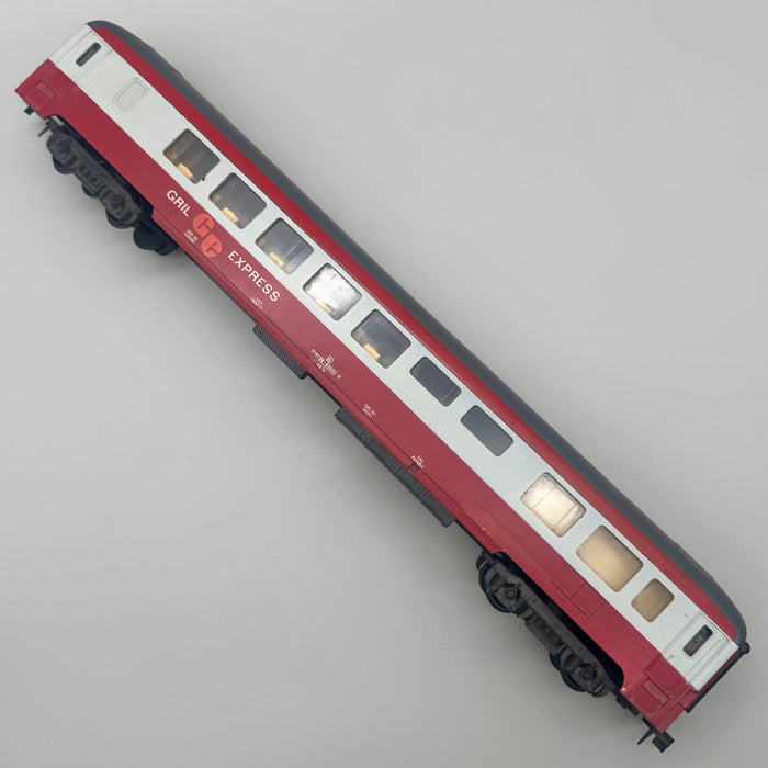 Lima carrozza ristorante passeggeri Gril Express modellino scala 0 Italia 1980 ca