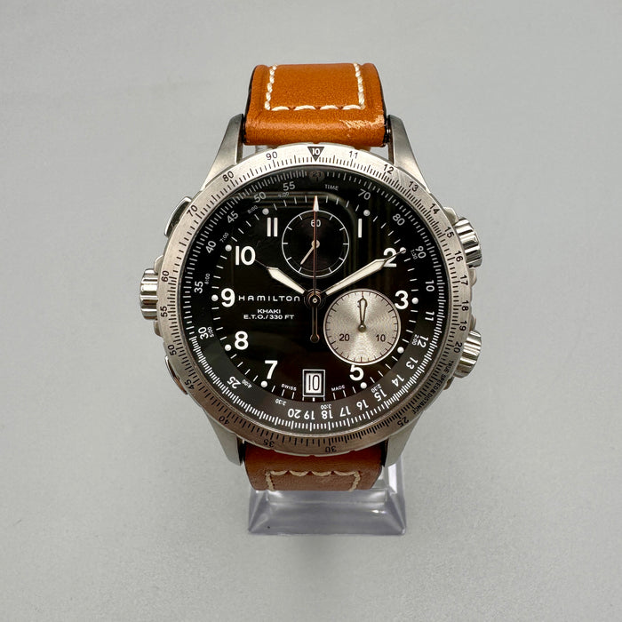 Hamilton Khaki ETO Chronograph ref. H776120 orologio quarzo acciaio 42mm 2008