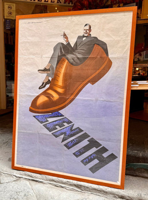 Manifesto Zenith calzature ill. Marcello Dudovich IGAP Milano 1950 ca