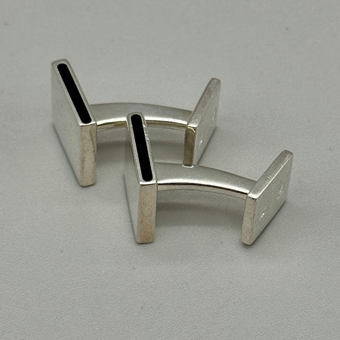 Christofle gemelli uomo quadrati placcati argento 1990 ca