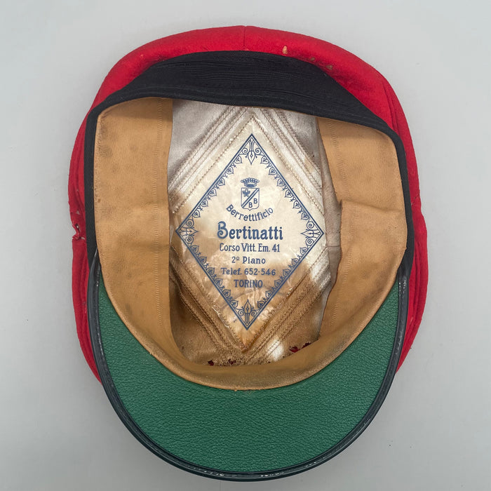 Lotto Ferroviere FS Italia palette cappelli corno fischetto metà XX sec.