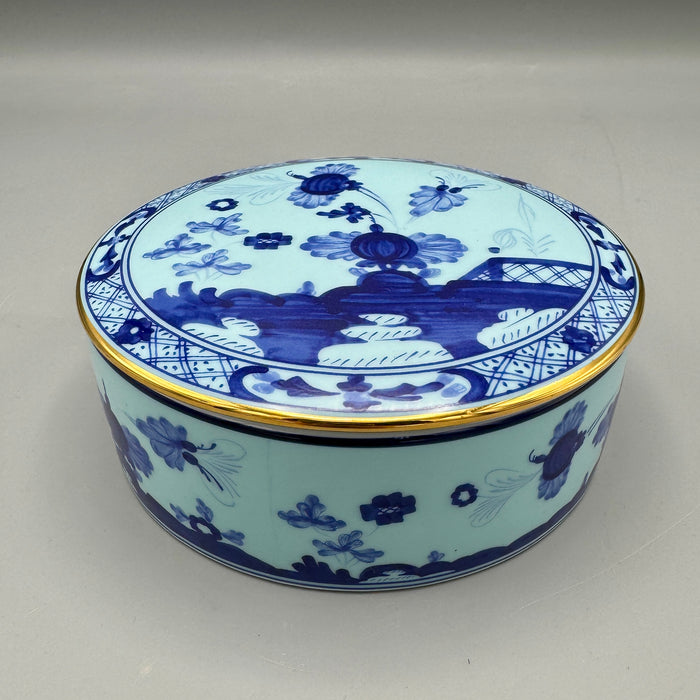 Scatola porcellana Richard Ginori Oriente Italiano blu 2020 ca