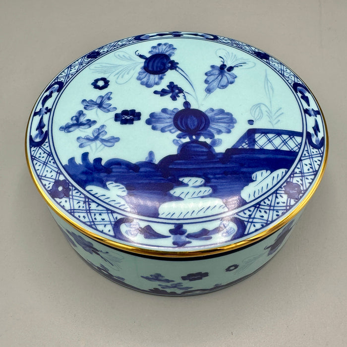 Scatola porcellana Richard Ginori Oriente Italiano blu 2020 ca