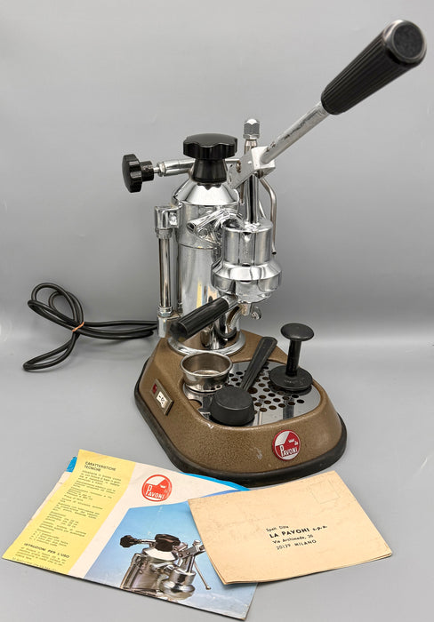 Macchina Caffè La Pavoni Europiccola con accessori funzionante 1970 ca