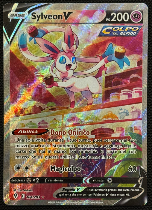 Sylveon V 184/203 ITA Evoluzioni Eteree carta Pokemon