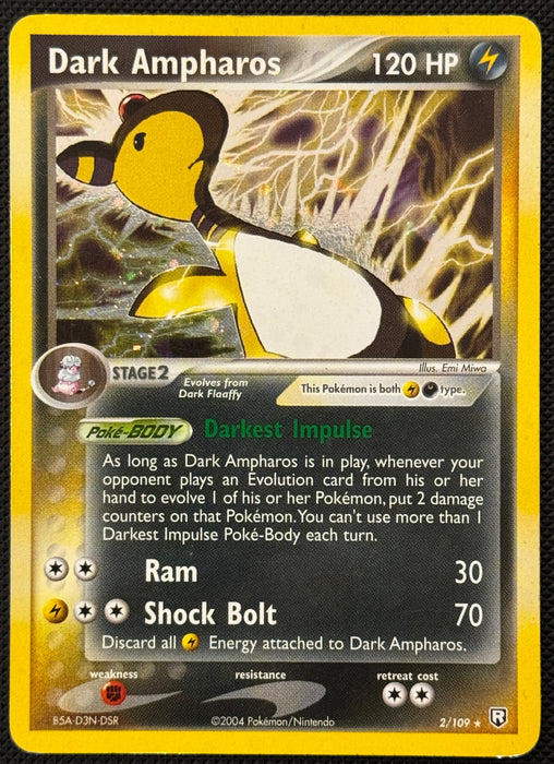 Dark Ampharos 2/109 ENG Ex Team Rocket Returns carta Pokemon