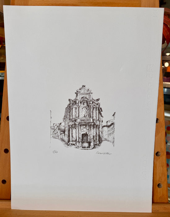 Piero Venturi – "San Marco Siena" – litografia su carta 17/60 – 1980 ca