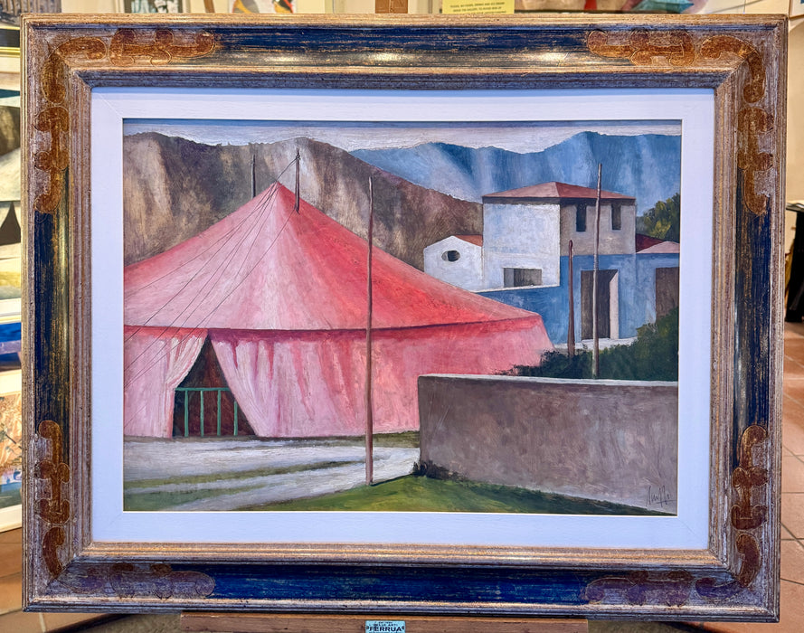 Marcello Scuffi – “Il Circo” – olio su tavola - 1990 ca