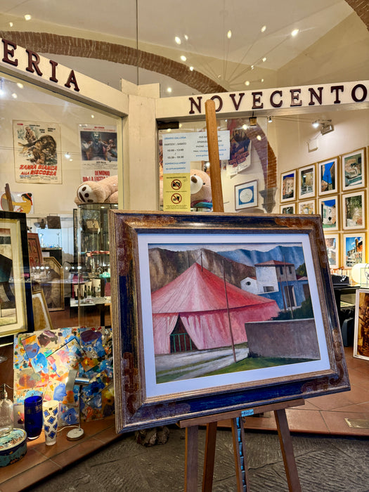 Marcello Scuffi – “Il Circo” – olio su tavola - 1990 ca