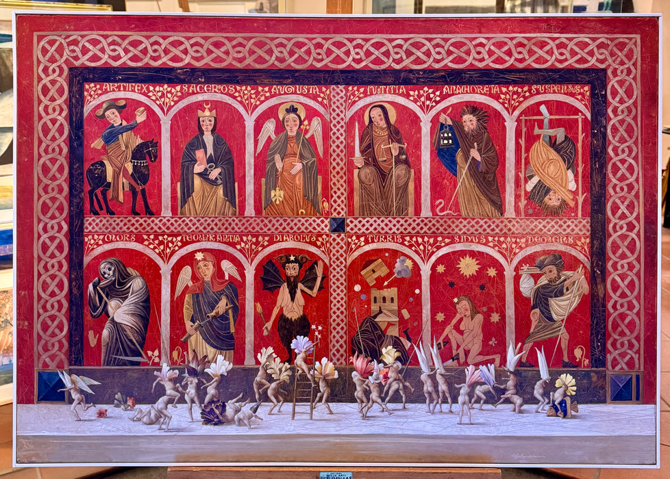 Renzo Galardini – “L'Altare degli Arcani” – olio su tela – 2025