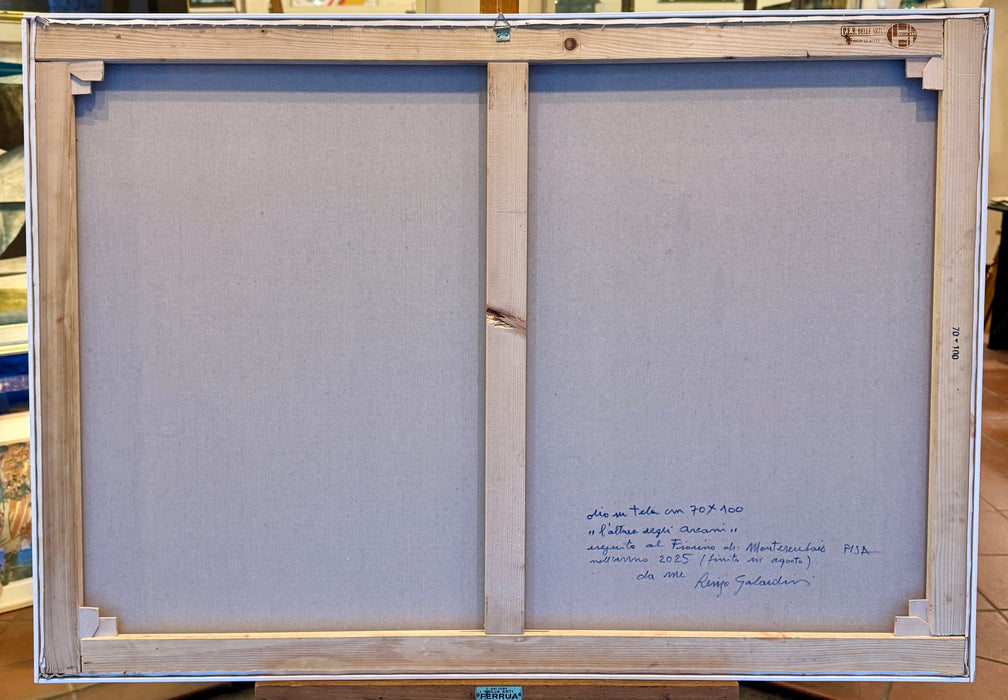 Renzo Galardini – “L'Altare degli Arcani” – olio su tela – 2025