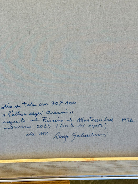 Renzo Galardini – “L'Altare degli Arcani” – olio su tela – 2025