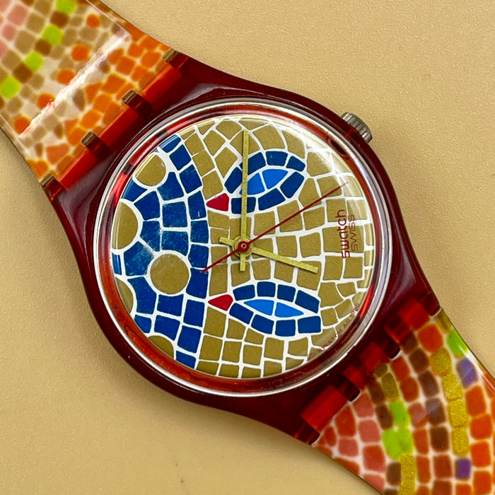 Swatch "Ravenna" GR 107 orologio quarzo 34 mm Swiss 1990