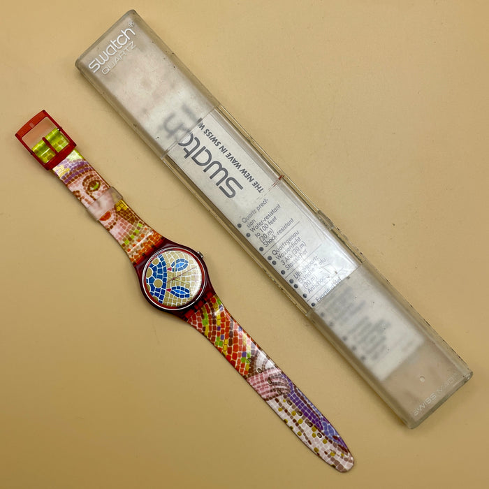 Swatch "Ravenna" GR 107 orologio quarzo 34 mm Swiss 1990