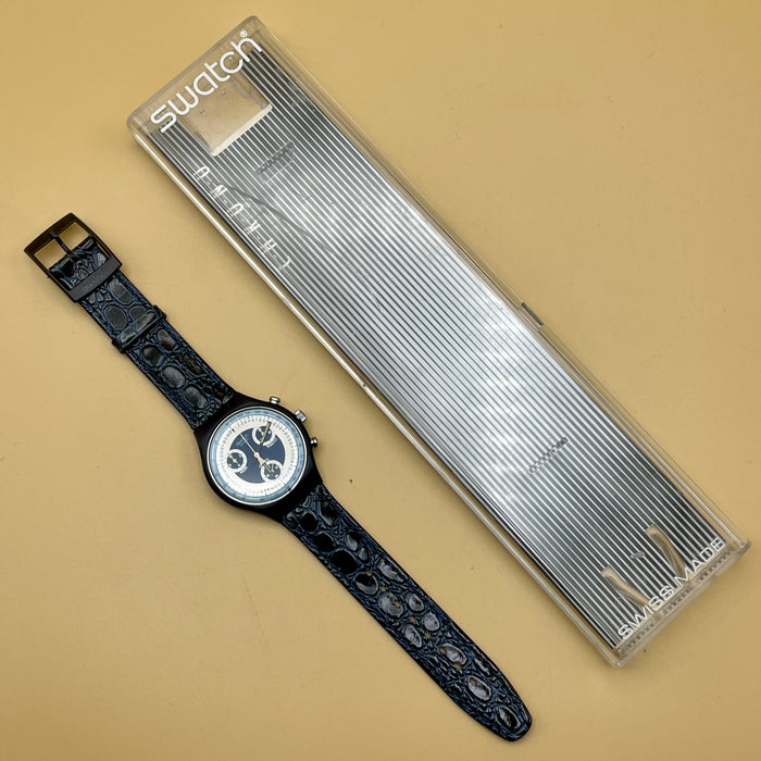Swatch "Silver Star" SCN 102 orologio quarzo 37 mm Swiss 1990