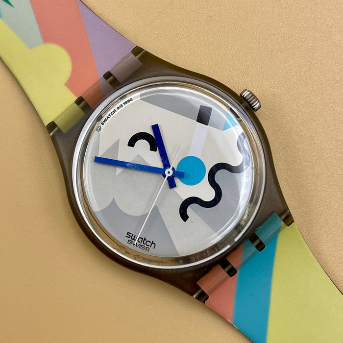 Swatch "Cosmesis" GM 103 orologio quarzo 34 mm Swiss 1990