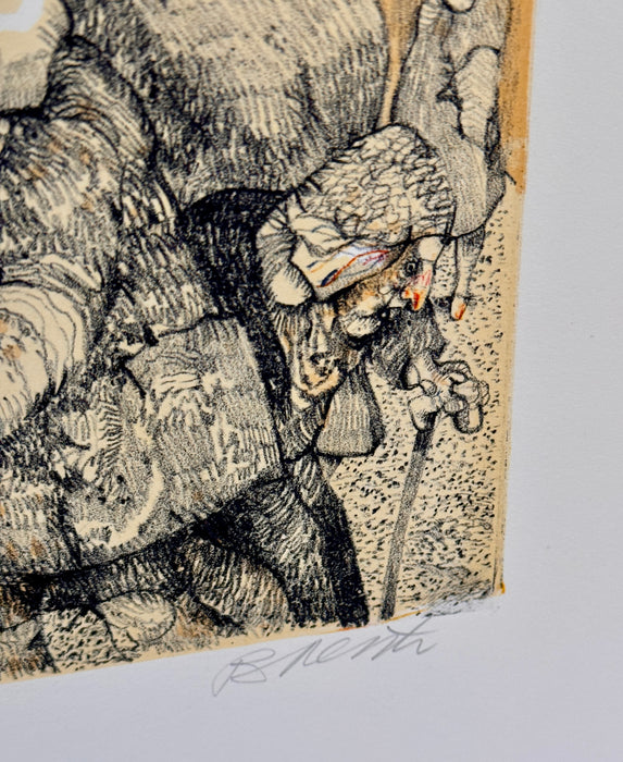 Antonio Possenti – “La zita dei fiori" – litografia su carta 68/120 – 1978