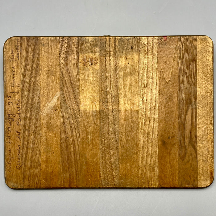 Aug. Zeiss & Co. cartellina con pinza fermacarte pubblicitaria d'epoca inizio XX sec.
