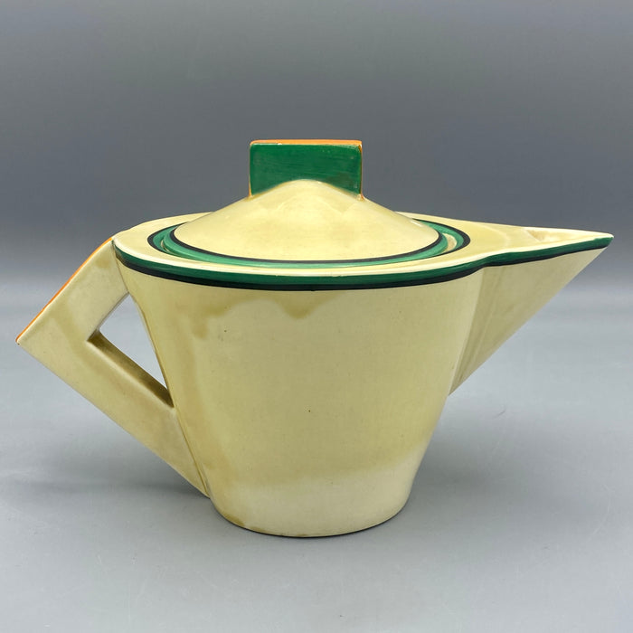 Teiera art deco tea pot Clarice Cliff serie Bizarre UK 1930 ca