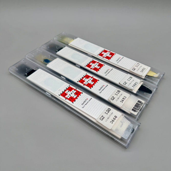 Swatch "Swiss Art Edition 700° Confederazione Elvetica" set completo 4 orologi quarzo 34 mm Swiss 1991