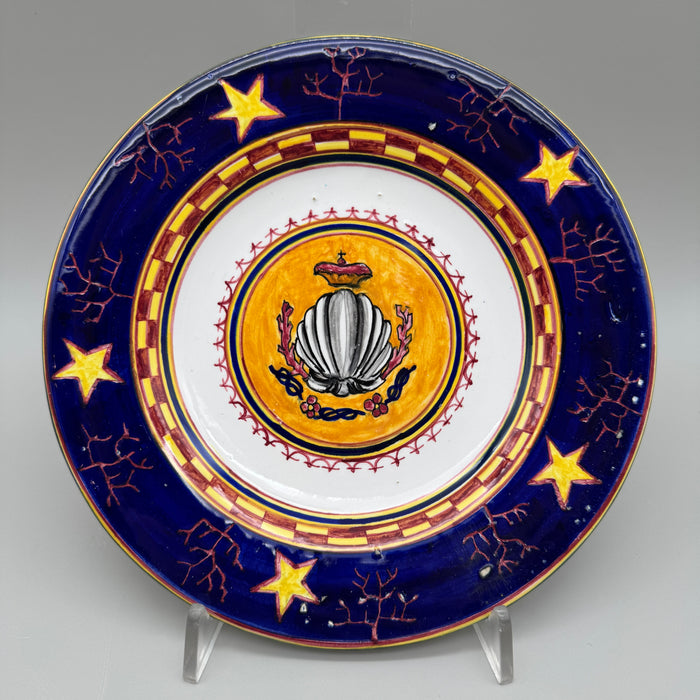Piatto Nobile Contrada del Nicchio Santa Lucia Dino Rofi Siena 1940 ca