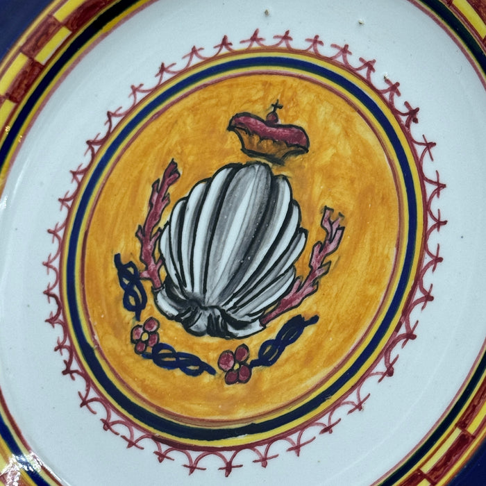 Piatto Nobile Contrada del Nicchio Santa Lucia Dino Rofi Siena 1940 ca