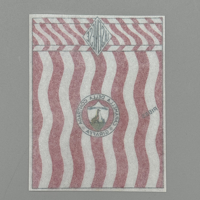Giraffa "Caramella della Contrada Ribes" La Senese cartina imballo 1950 ca