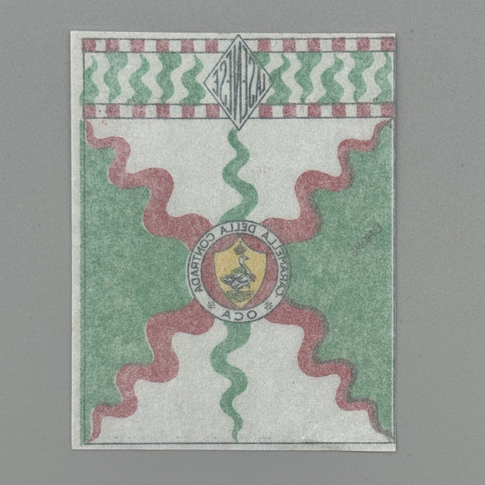 Oca "Caramella della Contrada Limone" La Senese cartina imballo 1950 ca
