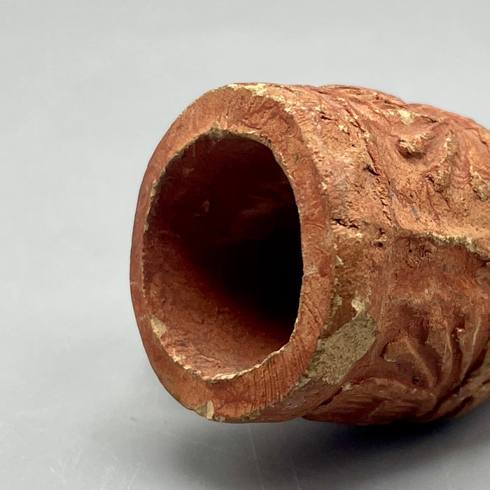 Fornello di pipa in terracotta con stemma di Milano XIX sec.