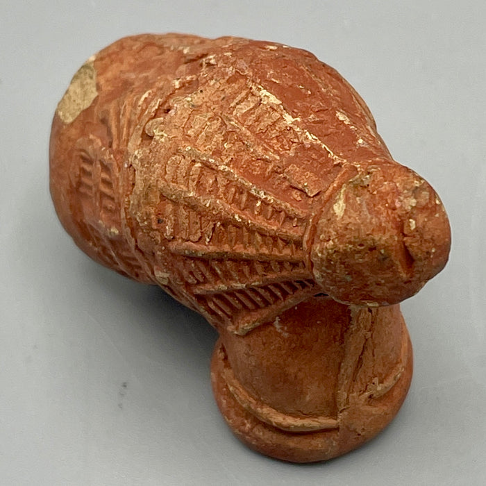 Fornello di pipa in terracotta con stemma di Milano XIX sec.