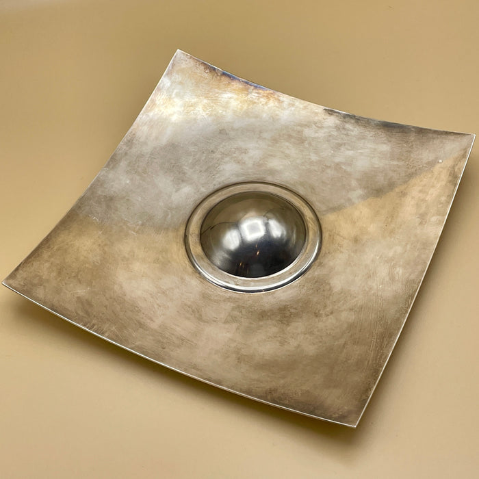 Posacenere "Progetti" design in acciaio inox Italia 2000 ca