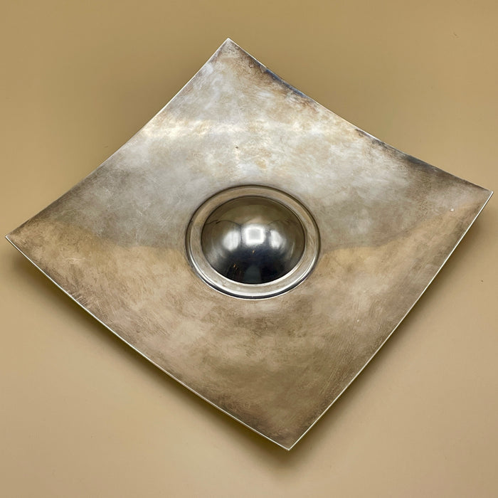 Posacenere "Progetti" design in acciaio inox Italia 2000 ca