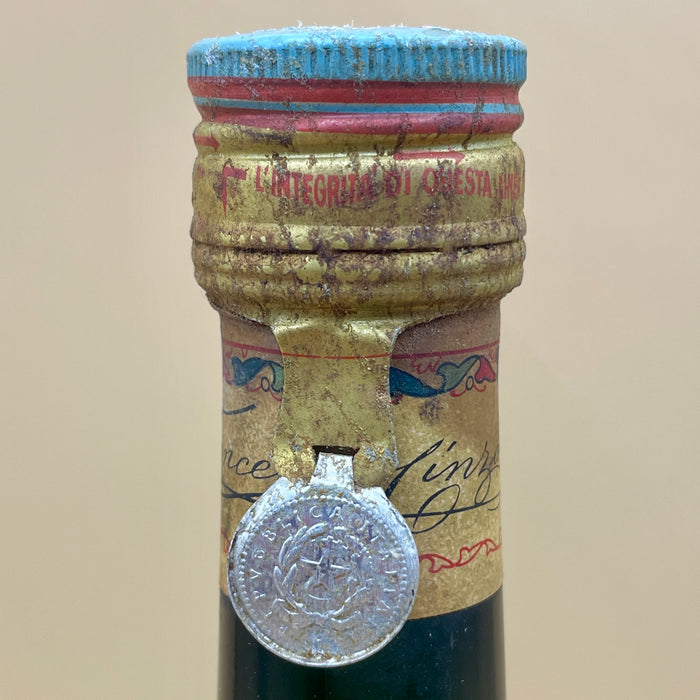 Cinzano Elixir China vecchia bottiglia liquore con sigillo 1960 ca