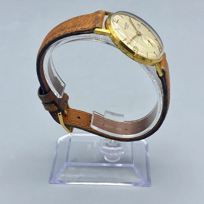 Richon 17 rubis orologio meccanico dorato 34 mm Swiss 1960 ca