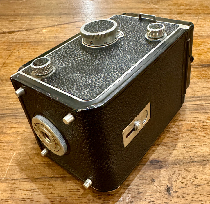 Macchina fotografica Semflex TLR 120 pellicola f4.5 obiettivo 75mm Francia 1950 ca