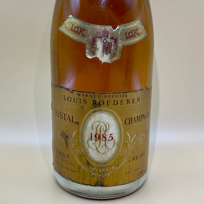 Cristal Roederer bottiglia champagne sigillata 1985