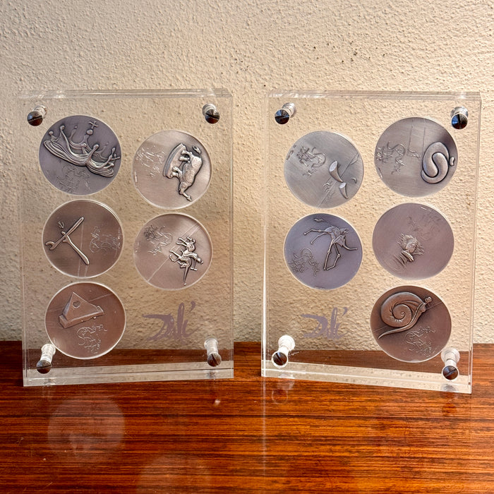 Salvador Dalì – “10 Comandamenti" – medaglie argento .999 1/1000 esemplari – 1975 ca