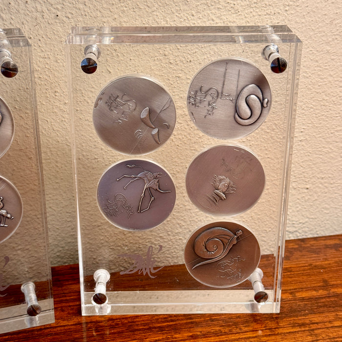 Salvador Dalì – “10 Comandamenti" – medaglie argento .999 1/1000 esemplari – 1975 ca